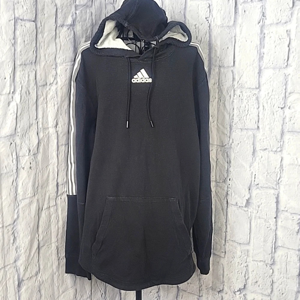 ADIDAS Men's‎ Pullover Hoodie "M PG PO Hoodie" Black Melange/Black Large